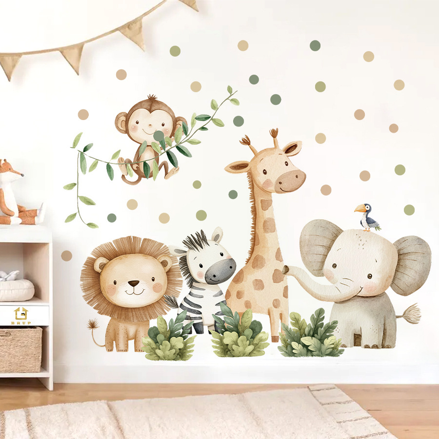 Home Textiles Perth - Boho Forest Animals Adesivi murali per