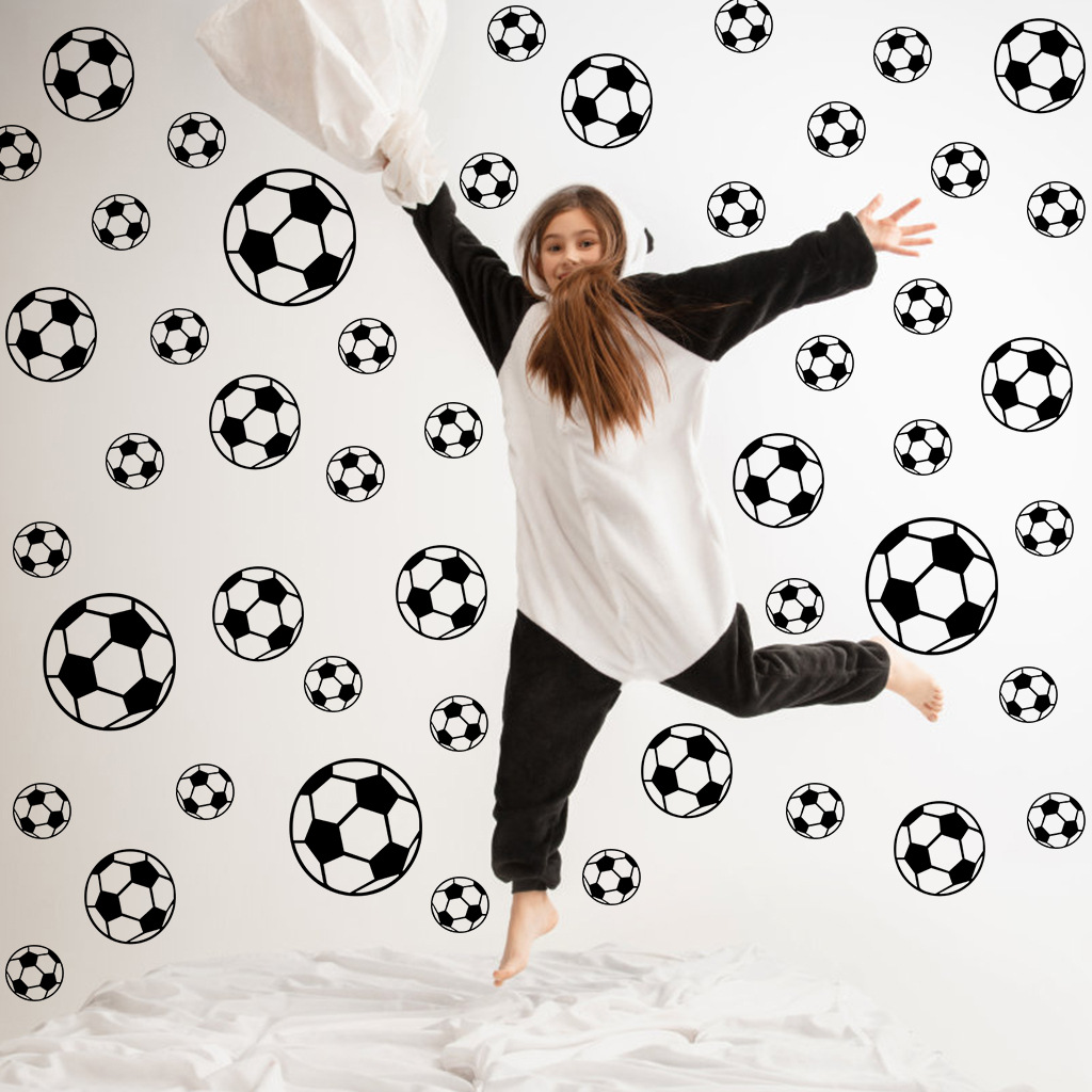 Home Textiles Perth - 43 pezzi adesivi murali calcio per