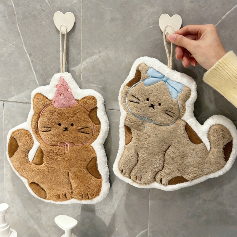 Home Textiles Usa - Asciugamani a Forma di Gatto Creativi
