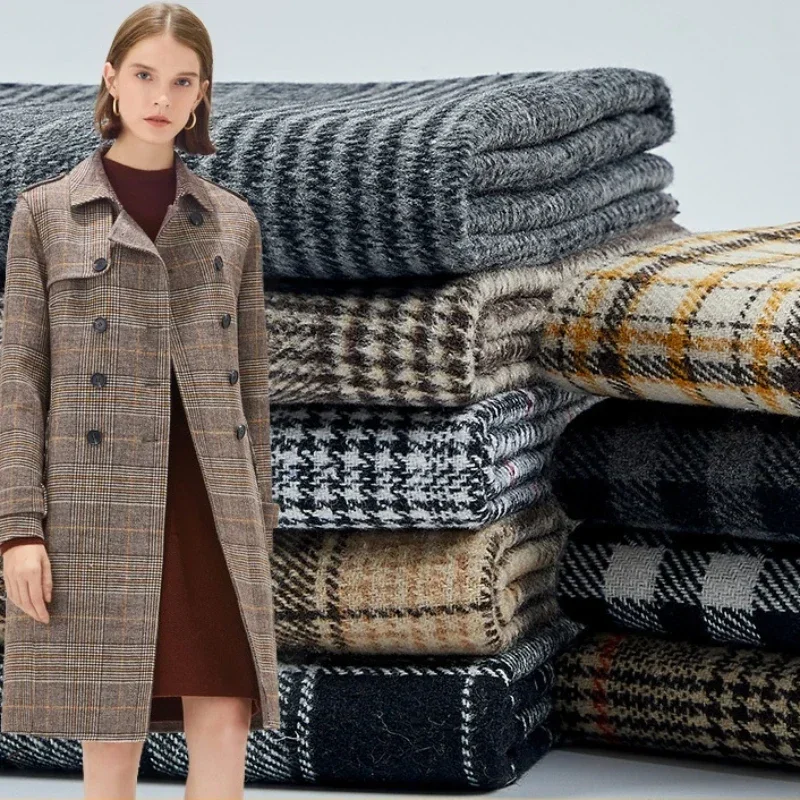 Wool Blanket Herringbone - 150 cm di larghezza autunno inverno