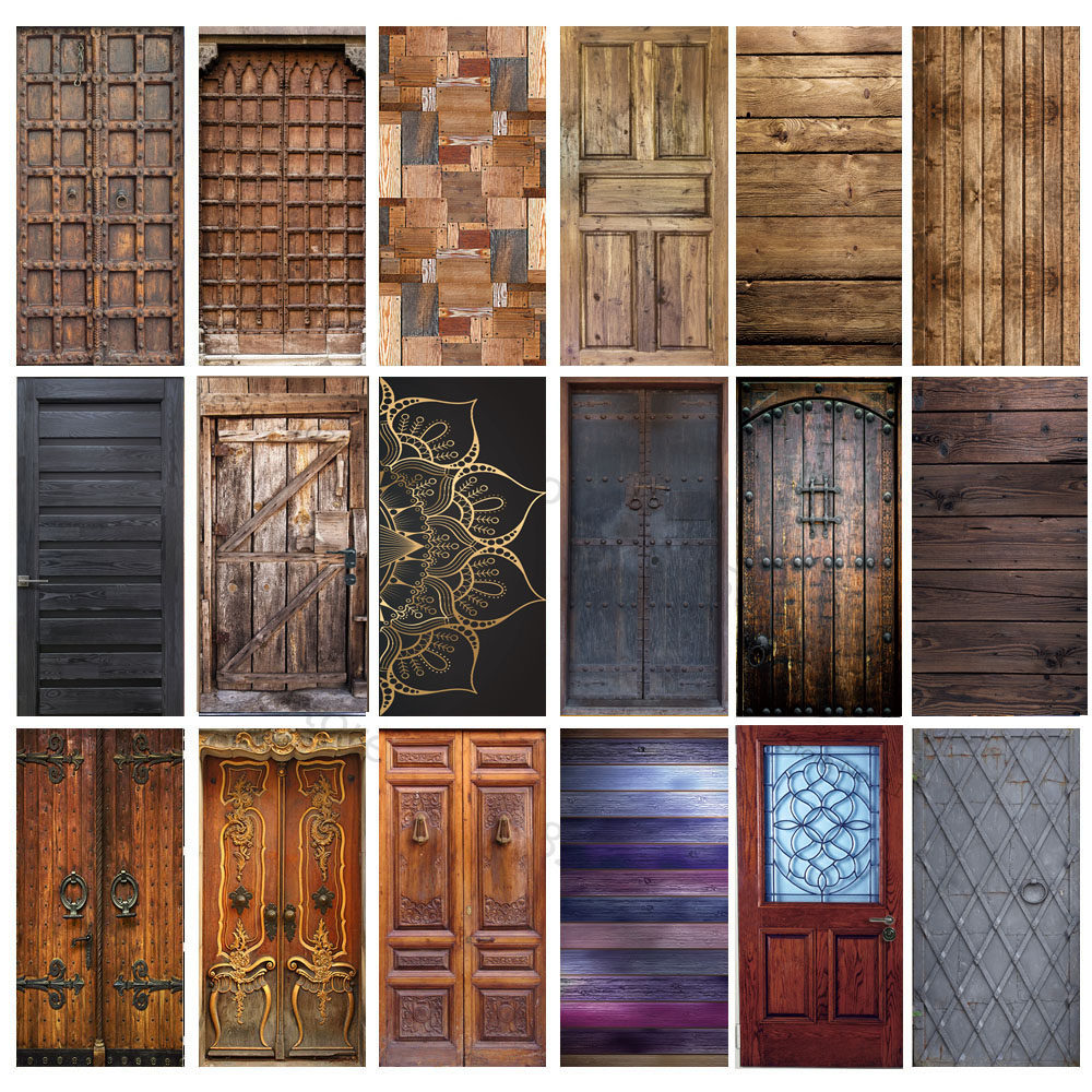 Home Textiles Perth - Adesivo per porte in legno imitazione