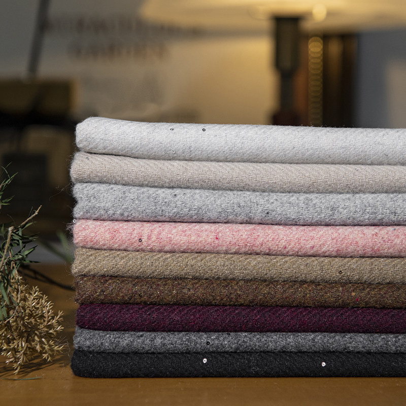 Tessuto in tweed misto lana co - Wool Blanket Herringbone recensione e prezzo
