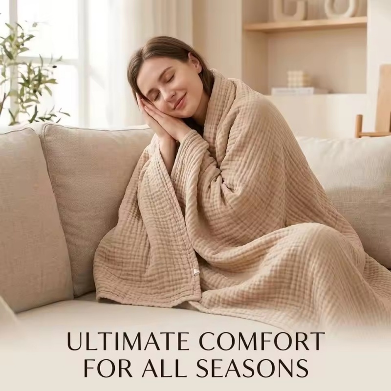 Coperta in garza di cotone 100 - Wool Blanket Herringbone recensione e prezzo