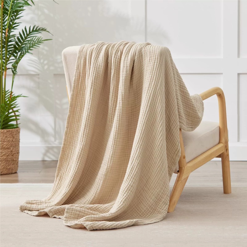 Coperta in garza di cotone 100 - Wool Blanket Herringbone recensione e prezzo