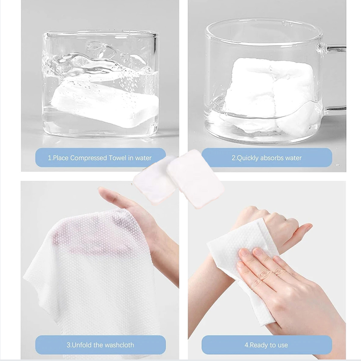 100 Pezzi di Asciugamani Compr - Home Textiles Face Towel recensione e prezzo