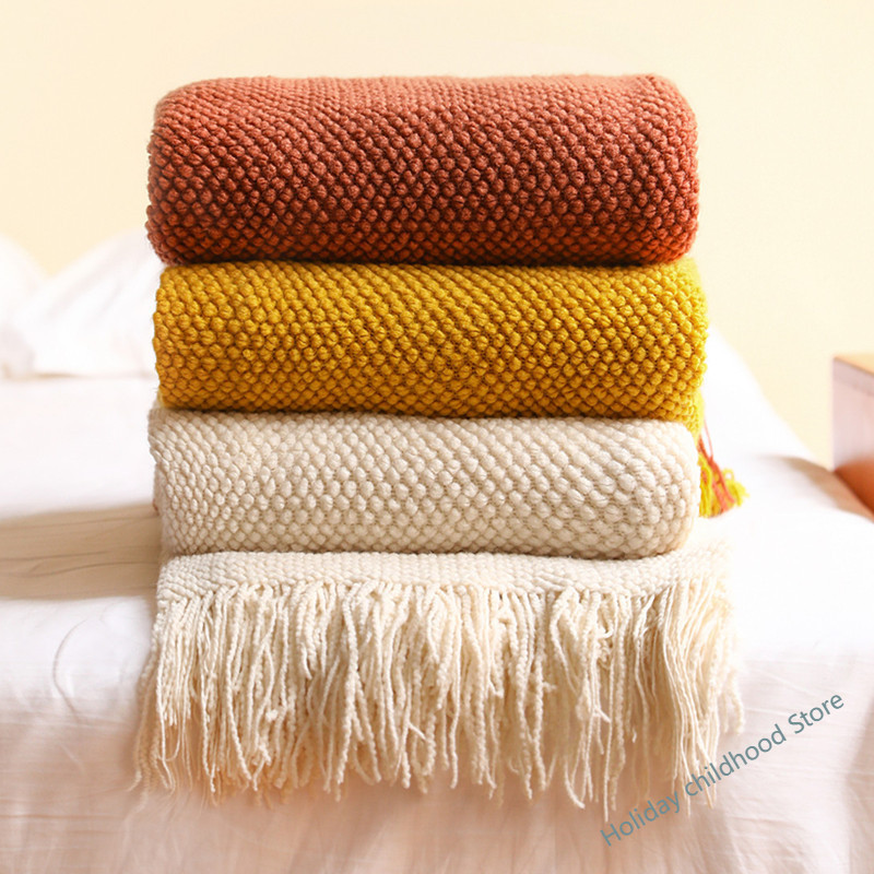Coperta in maglia spessa decor - Wool Blanket Herringbone recensione e prezzo